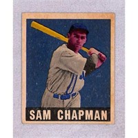 1949 Leaf Baseball Sam Chapman Crease Free