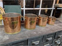 Vintage Copper kitchen canisters