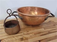Two (2) Antique Copper Pots