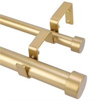 OLV Gold Double Curtain Rods 36 to 72 Inch 3 6ft
