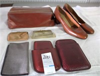 Vintage Leather Wallets & Womans Shoes size 7.5