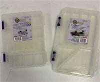 2 Organizer Boxes Options Plastic Clear