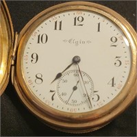 Elgin Pocketwatch gold plated, look at pictures