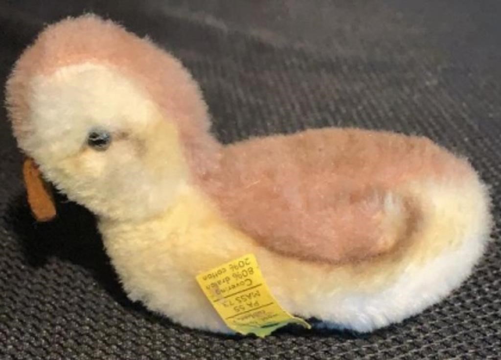 Vintage “Steiff“ Toy “Duckling“ with Button
