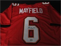 Baker Mayfield signed football jersey COA