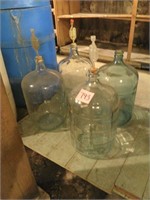 (4) Glass Carboy Jugs