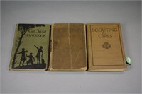 (3) Early Girl Scout Handbooks 1923-1932