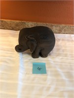 Carved wood elephant, #78