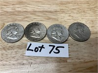 4-1963 Franklin Half Dollars