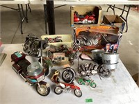 Large Collection of Motorcycle Decor & Toys