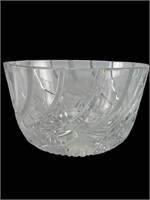 Clear Cut Glass with Flower Design