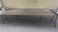 36" x 8 ft folding table (no contents)