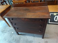 Antique 1800s 3 Drawer Dresser