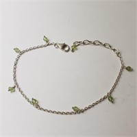 $120 Silver Gemstone Bracelet