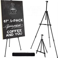 67 Inches Double Tier Easel Stand