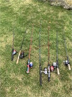Assortment Of Fishing Rods