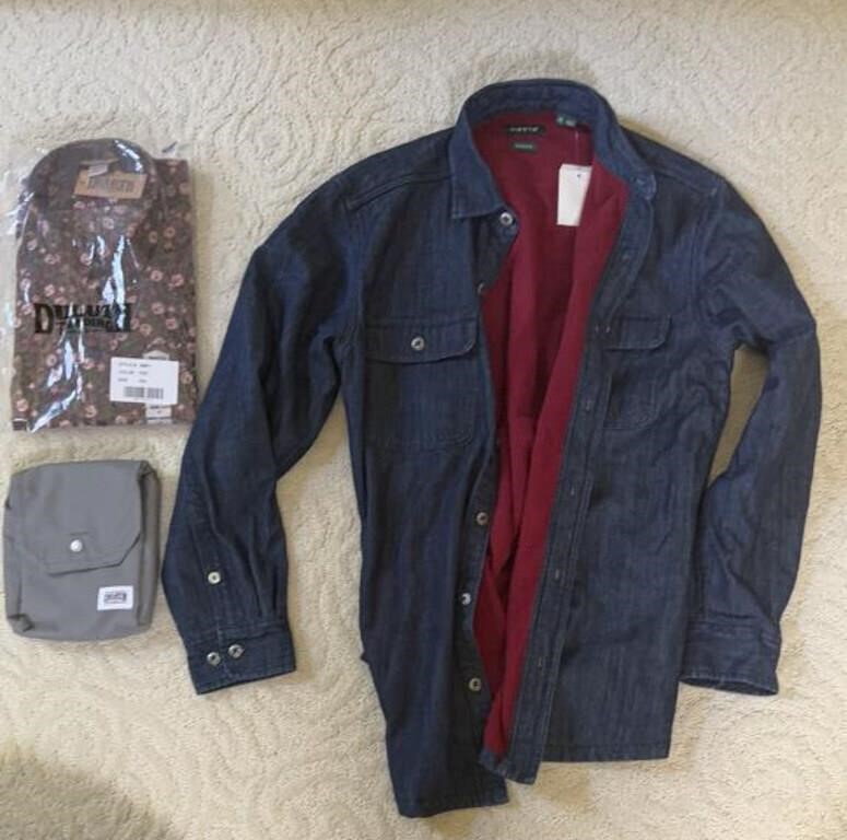 Women’s jacket, blouse, Duluth small bag