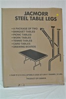Steel table legs