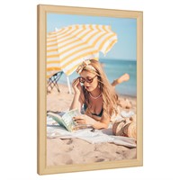 16x20 Wood Picture Frame, Rustic Natural 20x16in W