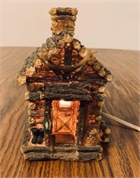 Decorative Lighted Log Cabin