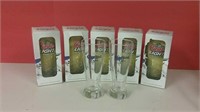 5 Boxed Coors Light Beer Glasses & 2 Corona