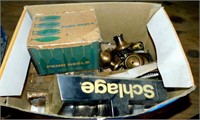 Box of Door Knobs & Plastic Cable Holders