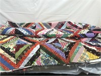 Very colorful quilt top pattern
