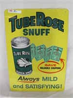 TUBE ROSE SNUFF CLEAN 1950S MCA SIGN