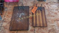 2 vintage clipboards