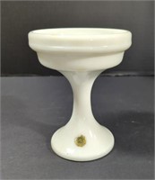 Vintage Westmoreland Milk Glass Stemmed Candle