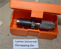Lyman Universal Decapping, Lee Sizing Die, Grips