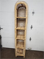 Tall Wicker Shelf