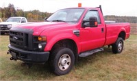 2008 Ford F350 4WD Red 107782 miles