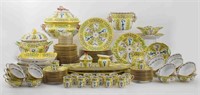 Herend Porcelain Yellow Dynasty Dinner Service, 12