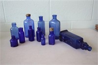 Cobalt Blue Bottles