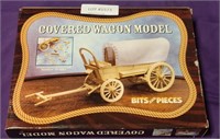 UNASSEMBLED NOS WOOD COVERED WAGON MODEL