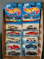 Flat of Hot Wheels