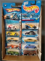 Flat of Hot Wheels