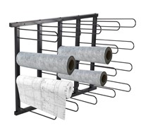 Gtouse Vinyl Roll Wall Mount Storage Rack -20 Roll