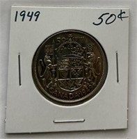 1949 Canadian .50-Coin