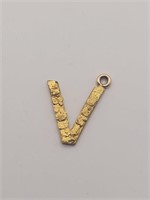 Yukon Gold nugets necklace pentant *tests 10k +