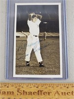 Lou Brissie Signed Baseball Postcard - No COA