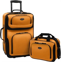Rugged Fabric Expandable Carry-On Luggage Set
