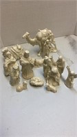 Baby Jesus Bethlehem theme glass figures