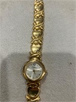 Caravelle By Bulova Gold Tone Watch With Heart