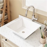 NEW $59 (16"x16")  Square Bathroom Vessel Sink