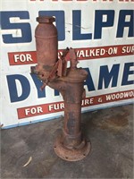 Old Industrial Cast Iron Water Pump