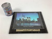 Plaque souvenir World Trade Center