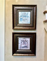 Framed Art Pair in Entryway