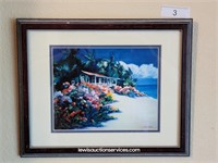 12" x 15" Kristen Kofsky Beach Cabin Framed Print